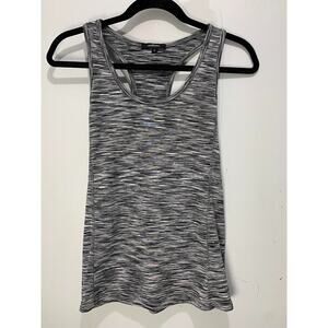 Ambiance Womens Gray & Black Racerback Tank Top Size Small Lightweight
